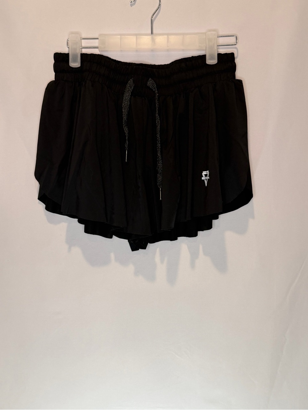Women's Black Athletic Running Shorts